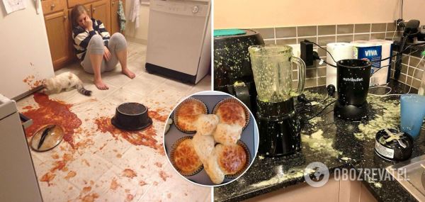 Этим поварам не место на кухне: 10 уморительных неудач во время готовки. Фото